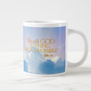 Luke 1:37 Mit Gott Nichts unmöglich 20 Oz Tasse