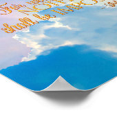 Luke 1:37 mit Gott nichts Unmögliche Canvas Print Poster (Ecke)