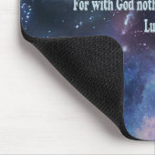 Luke 1:37 mousepad (Ecke)