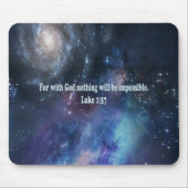 Luke 1:37 mousepad (Vorne)