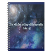 Luke 1:37 notizblock (Vorderseite)
