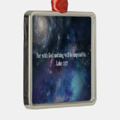 Luke 1:37 ornament aus metall (Rechts)