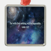 Luke 1:37 ornament aus metall (Vorne)