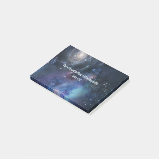 Luke 1:37 post-it klebezettel (angewinkelt)