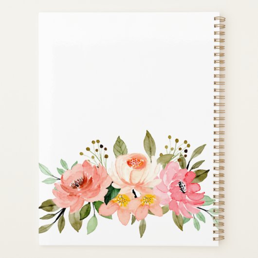 Luke 1:45 Gesegnet ist "She Floral Scripture" Planer (Rückseite)