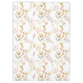 Luke 1:45 Gesegnet ist Sie Aquarell Rosa Blütenbra Klemmbrett (Rückseite)