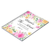 Luke 1:45 Gesegnet ist sie, Frauen-Schrift Bloral Notizblock (Linke Seite)