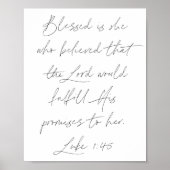Luke 1:45 poster (Vorne)