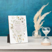 Luke 1:45 Selig ist ihre Wildblume Fotoplatte (Seite)