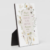 Luke 1:45 Selig ist ihre Wildblume Fotoplatte (Seite)