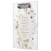 Luke 1:45 Selig ist ihre Wildblume Klemmbrett (Links)