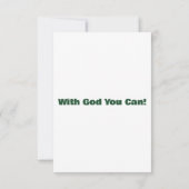 Luke 21:15 KJV Bible Verse Flat Greeting Card Karte (Rückseite)
