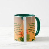 Luke 21:15 KJV Bible Verse Pic Zwei-Tone-Tasse Tasse (VorderseiteRechts)