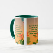 Luke 21:15 KJV Bible Verse Pic Zwei-Tone-Tasse Tasse (Vorderseite Links)