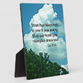 Luke 21:28 Schau auf! Deine Erlösung zeichne in de Fotoplatte (Seite)