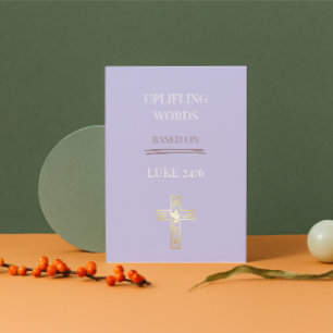 Luke 24:6 Christliche Reflexionskarte Feiertagskarte