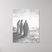 Luke 24A Jesus and Two Disciples Go to Emmaus Leinwanddruck (Vorderseite)