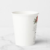 Luke 2:10-11 Gute Nachricht Poinsettia Weihnachten Pappbecher (Rechts)