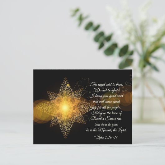 Luke 2 10-11 Haben Sie keine Angst, Weihnachten (Stehend Vorderseite)