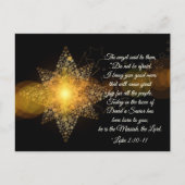 Luke 2 10-11 Haben Sie keine Angst, Weihnachten (Vorderseite)