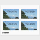 Luke 2:11 Denn für euch ist heute geboren... Rechteckiger Aufkleber (Blatt)