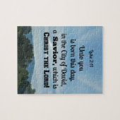 Luke 2:11 Für euch ist heute geboren, in Puzzle (Horizontal)