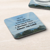 Luke 2:11 Für euch ist heute geboren, in Untersetzer (Linke Seite)