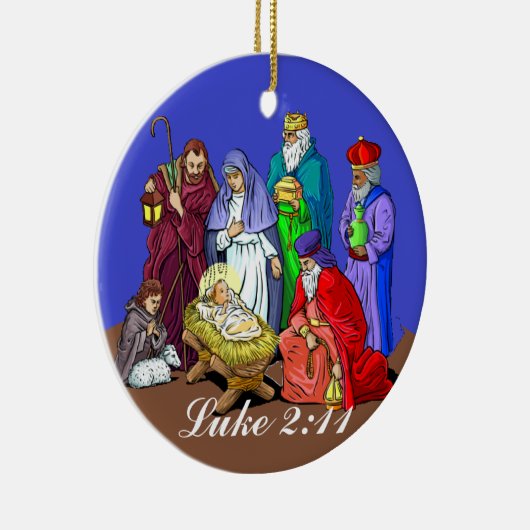 Luke-2:11 Geburt Keramikornament (Rechts)