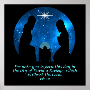 Luke 2:11 poster