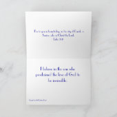 Luke 2:11 Snowman Ornament Weihnachten (Innenseite)