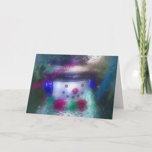 Luke 2:11 Snowman Ornament Weihnachten (Vorderseite)