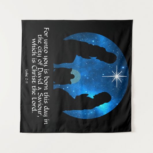 Luke 2:11 wandteppich (Vorderseite (Horizontal))