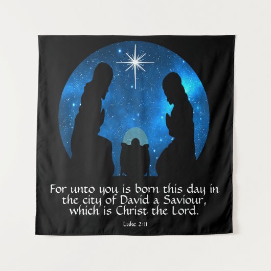 Luke 2:11 wandteppich (Vorderseite)