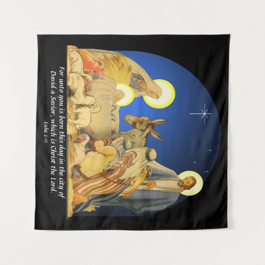 Luke 2:11 wandteppich (Vorderseite (Horizontal))