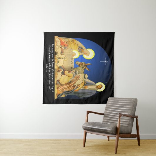 Luke 2:11 wandteppich (Beispiel (Horizontal))