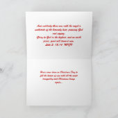 Luke 2:13,14 Weihnachtskarte Feiertagskarte (Innenseite)