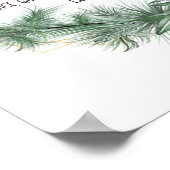 Luke 2:14, Herrlichkeit an Gott im Höchsten, Weihn Poster (Ecke)