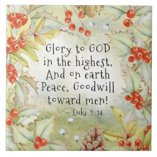 Luke 2 14 Herrlichkeit an Gott in den Höchsten, We Fliese