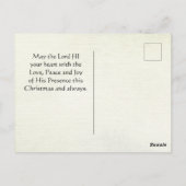 Luke 2 14 Herrlichkeit an Gott in den Höchsten, We Postkarte (Rückseite)