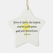 Luke-2:14 Keramik Ornament (Rechts)