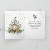 Luke 2:14 Ruhm an Gott in den höchsten Weihnachten Karte (Innenseite)