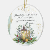 Luke 2:14 Ruhm an Gott in den höchsten Weihnachten Keramik Ornament (Links)