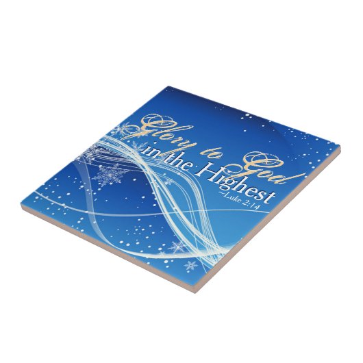 Luke 2:14 "Ruhm zu Gott in den Höchsten" Weihnacht Fliese (Seite)