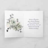 Luke 2:14 "Ruhm zu Gott" Weihnachten im Weißen Ros (Innenseite)