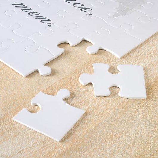 Luke 2:14 "Ruhm zu Gott" Weihnachten im Weißen Ros Puzzle (Seite)