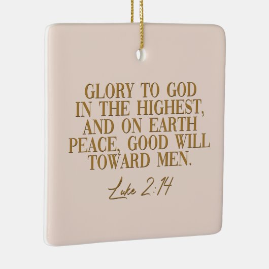 Luke 2:14 Weihnachtsschmuck (Rechts)