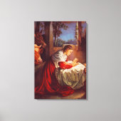 Luke 2:1-7 Jesus ist in der Leinwand Bethlehem Geb (Vorderseite)