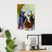 Luke 2:25-35 Simeon sieht Gottes Erlösung Poster (Heimbüro)