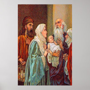 Luke 2:36-38 Anna gibt Dankposter Poster