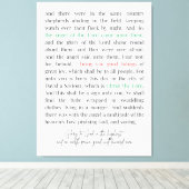 Luke 2:8-14 Canvas Print Leinwanddruck (Insitu (Holzboden))